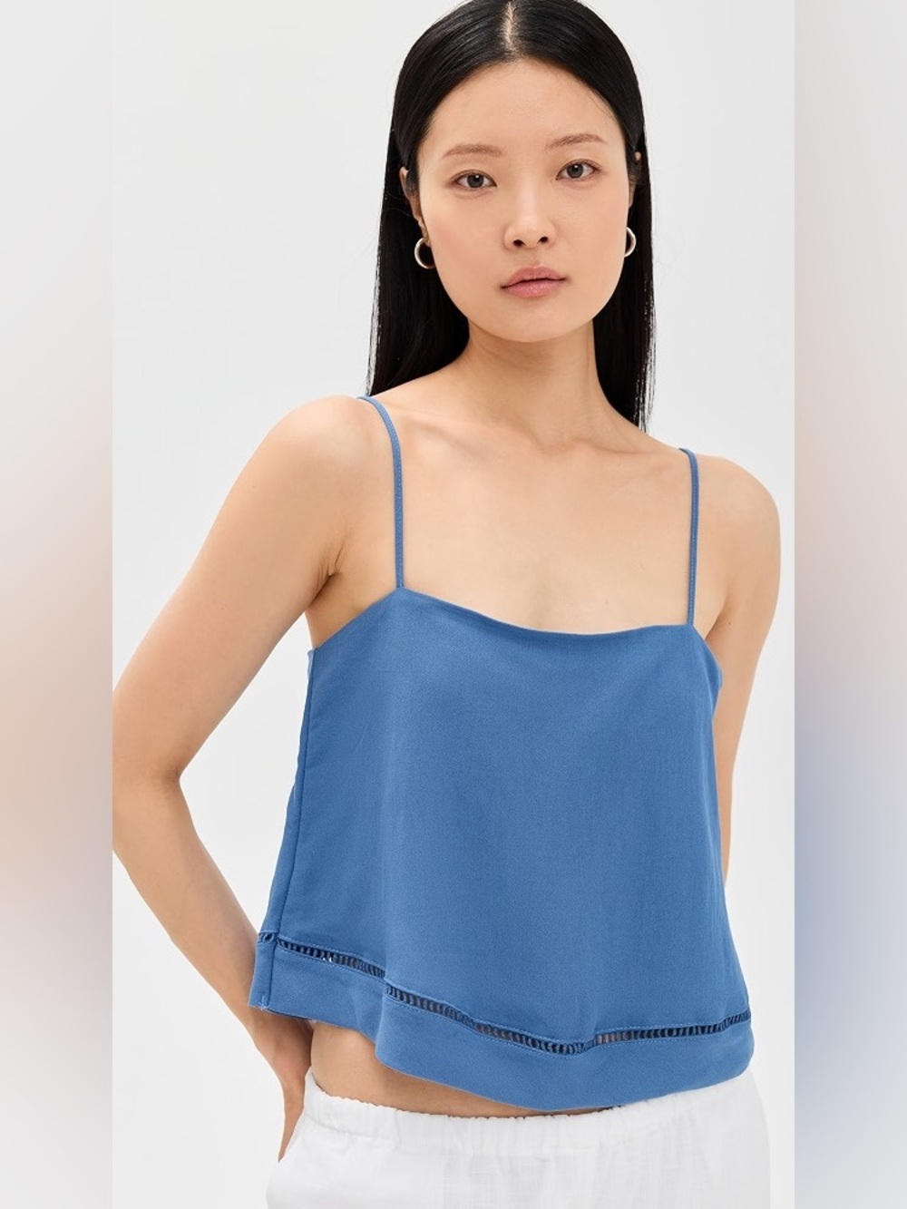 NWT Z Supply La Luz Tank Blue Spaghetti Strap Camisole size medium